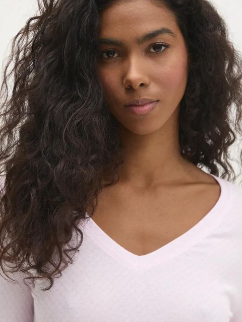 Answear.LAB piżama bawełniana kolor różowy bawełniana