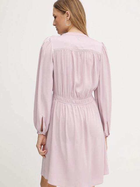 BOSS Orange sukienka kolor różowy mini rozkloszowana 50544038