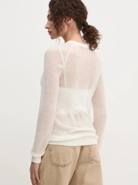 Guess sweter z wełną IZABELLA damski kolor beżowy lekki W5RR06 Z3HQ0