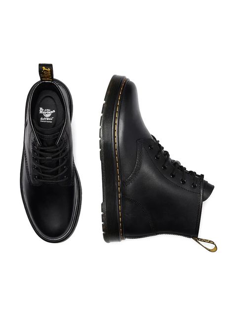 Dr. Martens buty Brookline Chukka kolor czarny na płaskim obcasie DM41550001