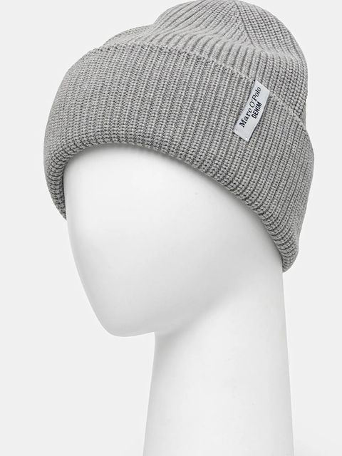 Marc O'Polo czapka bawełniana kolor szary 5000007169 - zdjęcie produktu nr 2