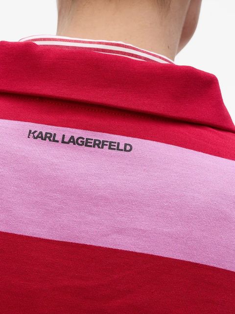 Karl Lagerfeld polo bawełniane IKON damski kolor różowy A4W17099 - zdjęcie produktu nr 2