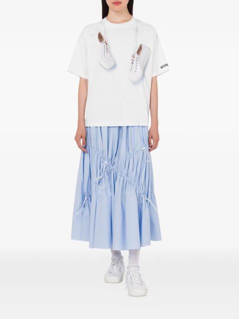 Moschino elastic-waist gathered skirt - Blue - zdjęcie produktu nr 2