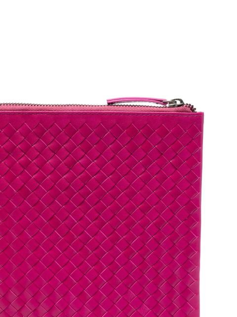 DRAGON DIFFUSION woven clutch bag - Pink