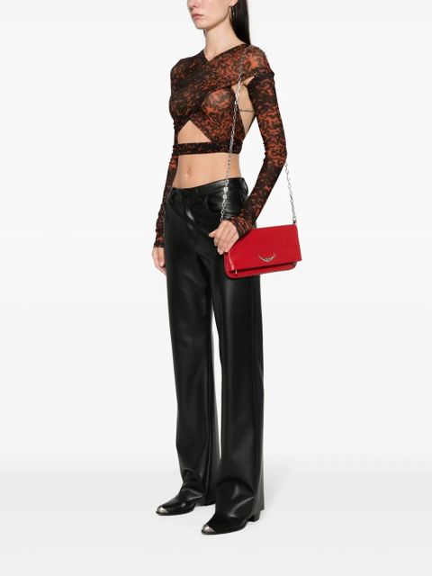 Zadig&Voltaire Rock Eternal leather clutch bag - Red - zdjęcie produktu nr 2