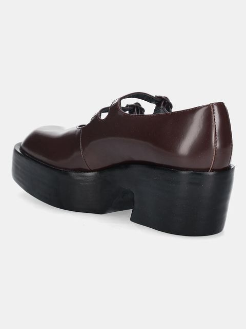 Camper czółenka skórzane Billie kolor bordowy na słupku K201805-001