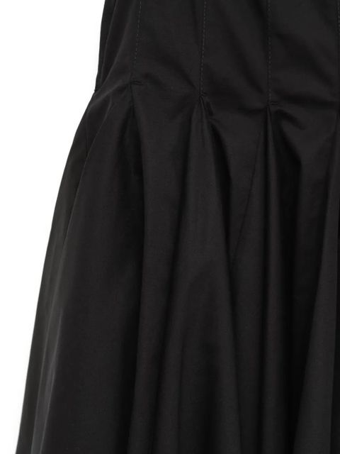Jacquemus The Agave ruched midi skirt - Black