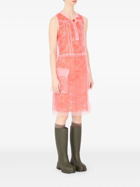 Maison Margiela layered midi dress - Orange - zdjęcie produktu nr 2