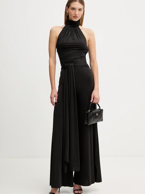 Marciano by Guess kombinezon OLIVIA kolor czarny z odkrytymi plecami 5BGD16 6259A