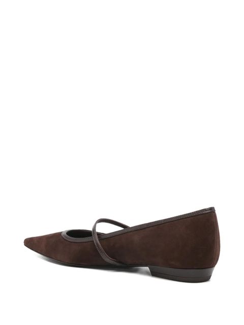 Tory Burch suede ballet flats - 200 - DARK COCOA DARK COCOA