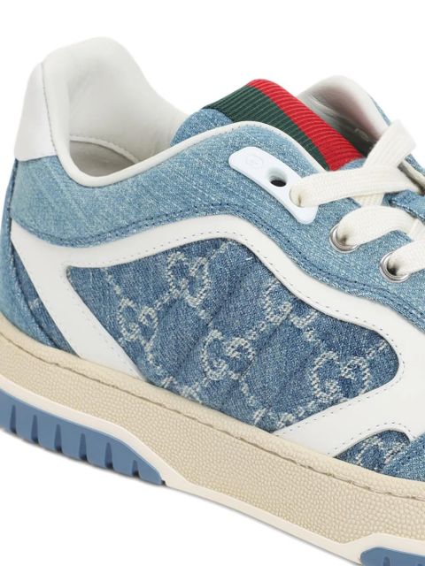 Gucci monogram denim sneakers - Blue