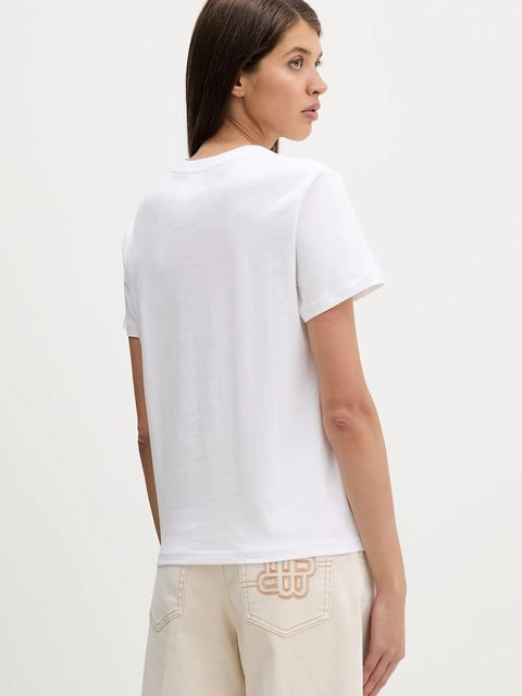 Converse t-shirt bawełniany damski kolor biały CVW5T845 - zdjęcie produktu nr 2