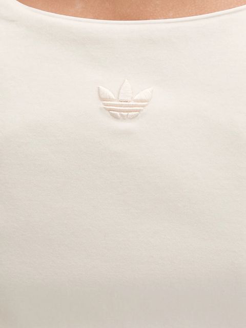 adidas Originals top Velvet kolor beżowy KF4692