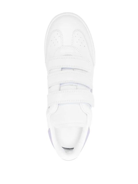 ISABEL MARANT Beth leather sneakers - White