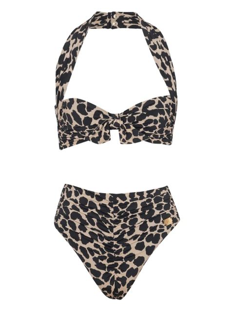 Balmain leopard-print bikini - Neutrals - zdjęcie produktu nr 1