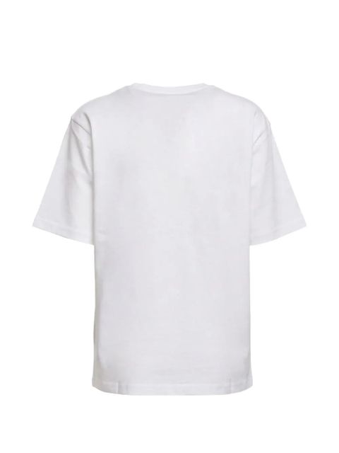 Sportmax Quiete Over text-print T-shirt - White