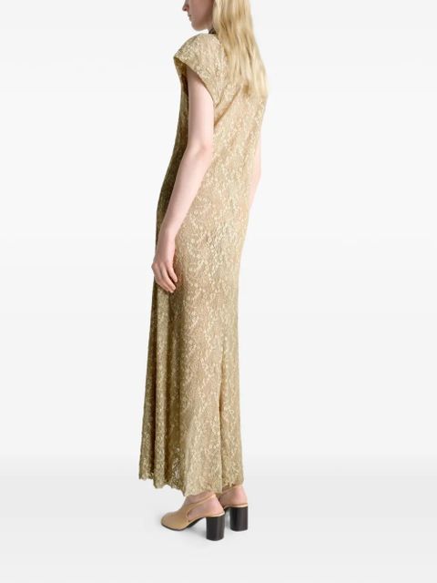 LEMAIRE lace foulard dress - Neutrals