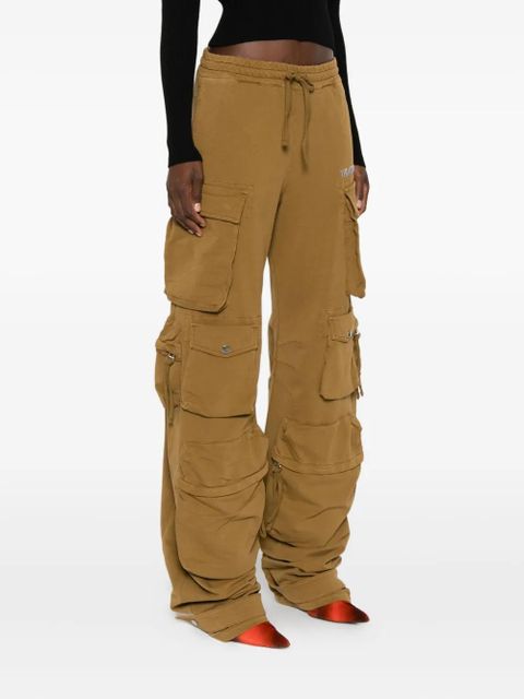 The Attico multi-pocket drawstring trousers - Green