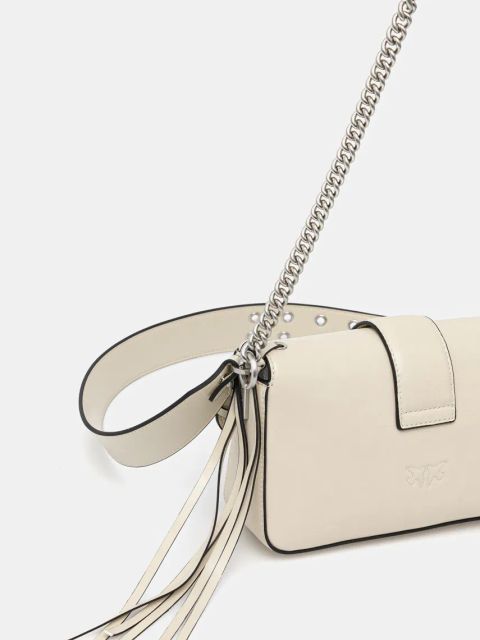 Pinko torebka skórzana kolor beżowy 104340 A28D