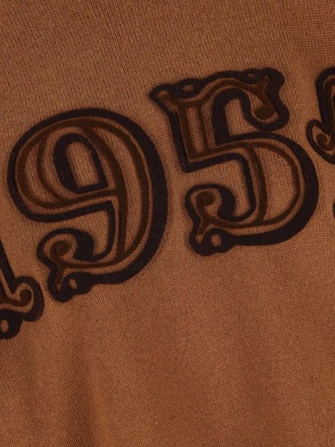 Max Mara embroidered wool sweater - Brown