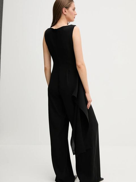 Sandro Ferrone kombinezon kolor czarny z dekoltem okrągłym S23XBEBRACCINI