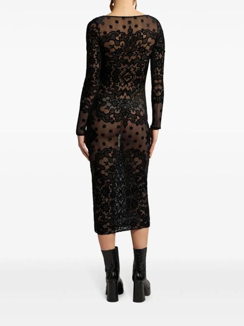 ETRO paisley velvet dress - Black