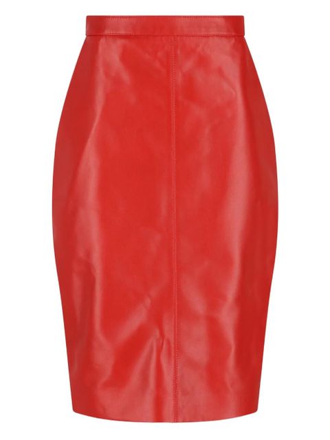 Saint Laurent zip skirt - Red - zdjęcie produktu nr 1