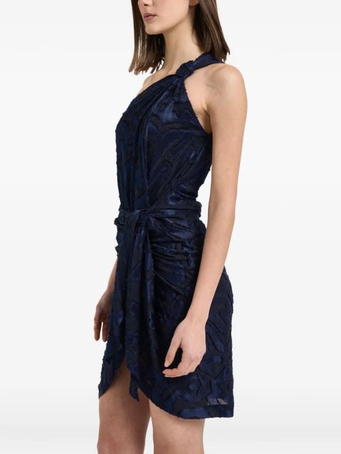 ISABEL MARANT Liliana one-shoulder fil coupé dress - Blue