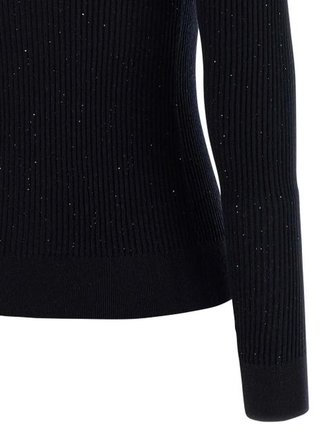 Max Mara Marabu sequin-embellished sweater - Blue