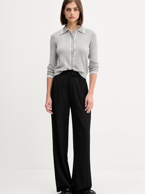 Guess Jeans kardigan z domieszką wełny damski kolor szary lekki W5YR32 Z3HO2