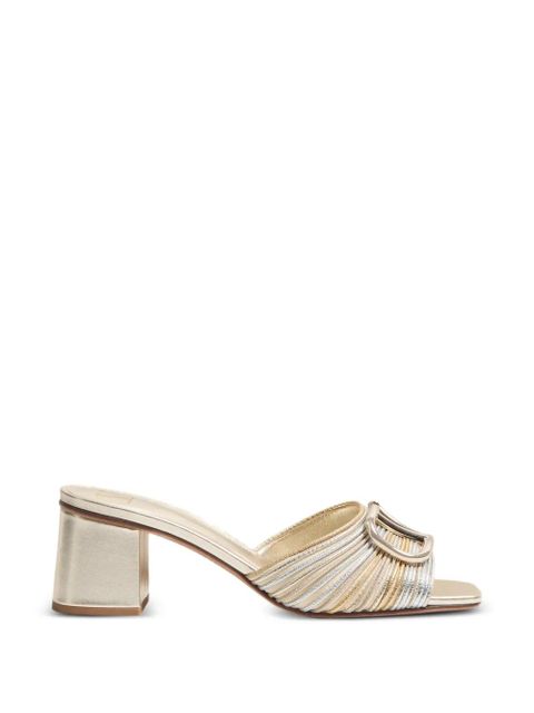 Valentino Garavani logo-plaque sandals - Silver - zdjęcie produktu nr 1