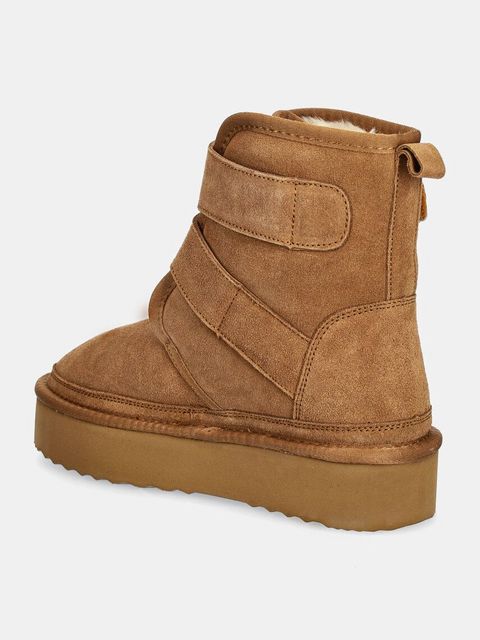 Answear.LAB śniegowce zamszowe kolor brązowy