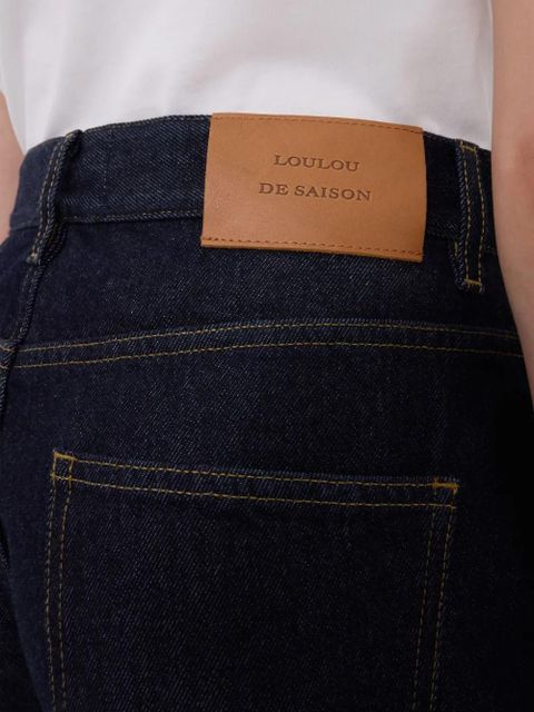LouLou de Saison Samur five-pocket logo-patch jeans - Blue - zdjęcie produktu nr 2