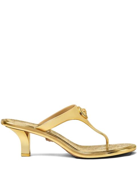 Versace 55mm Alia metallic mules - Gold - zdjęcie produktu nr 1