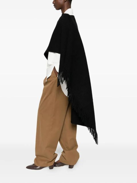TOTEME fringe-detailing scarf - Black - zdjęcie produktu nr 2