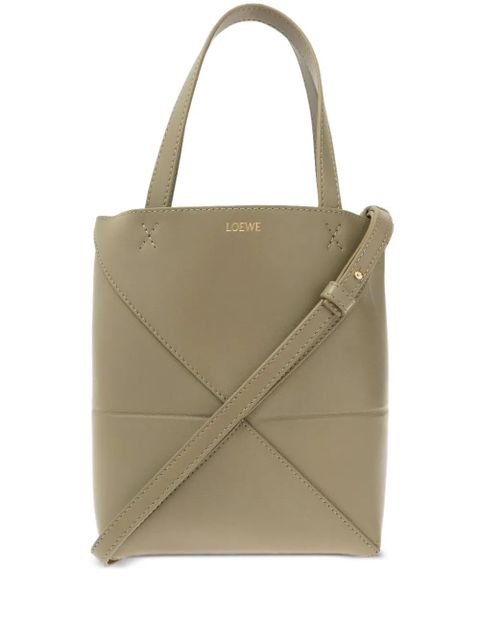 LOEWE Puzzle Fold mini bag - Green - zdjęcie produktu nr 1