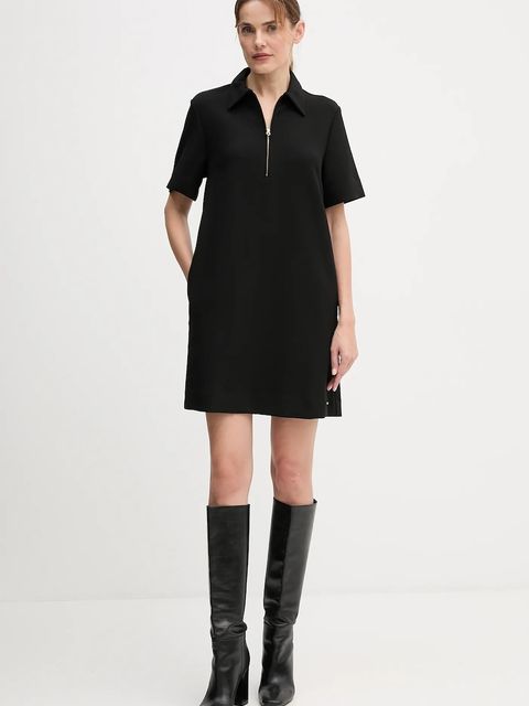 Tommy Hilfiger sukienka kolor czarny mini prosta WW0WW47333 - zdjęcie produktu nr 2