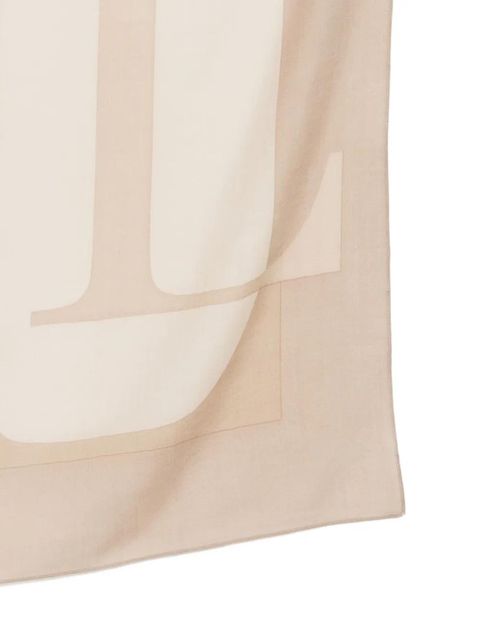 Lauren Ralph Lauren logo square scarf - Brown - zdjęcie produktu nr 2