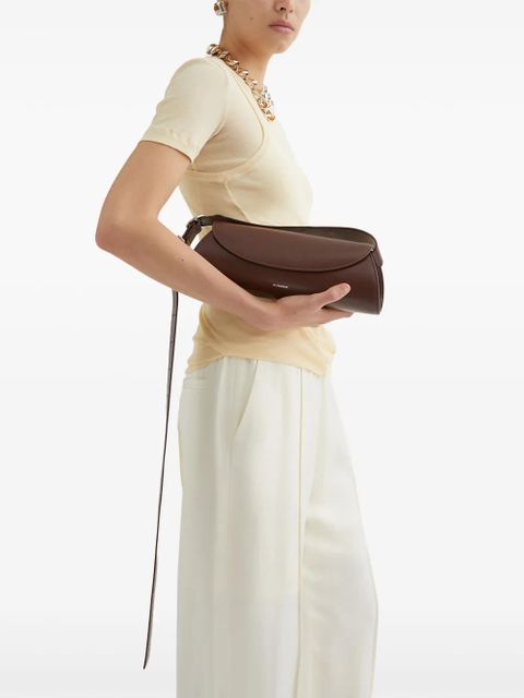 Jil Sander small Cannolo Iconic Line shoulder bag - Brown - zdjęcie produktu nr 2