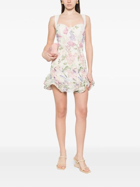 Charo Ruiz Ibiza Sunil floral mini dress - Neutrals - zdjęcie produktu nr 2