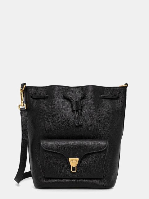 Coccinelle torebka skórzana kolor czarny E1.TFK.23.02.01 - zdjęcie produktu nr 1