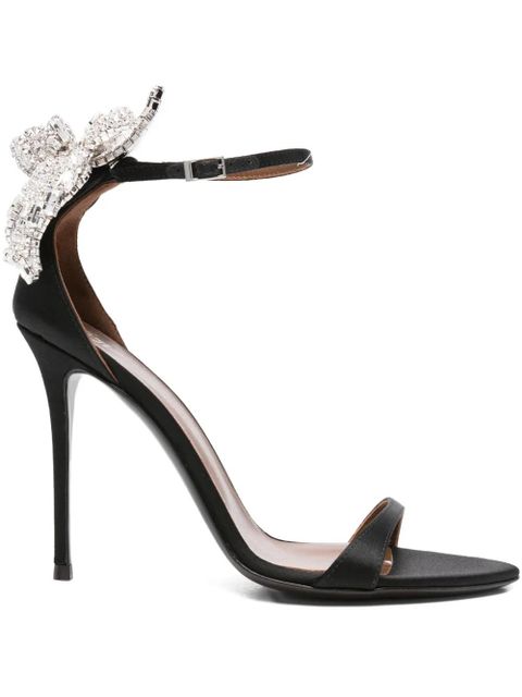Giuseppe Zanotti 100mm embellished stiletto heeled sandals - Black - zdjęcie produktu nr 1