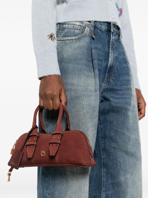 PINKO padlock top-handles tote bag - Red - zdjęcie produktu nr 2