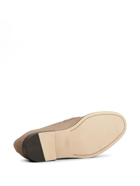 Tod's gold-tone hardware loafers - Brown
