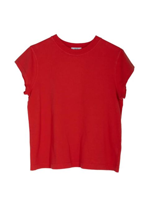 AGOLDE Bryce cap-sleeve T-shirt - Red - zdjęcie produktu nr 1