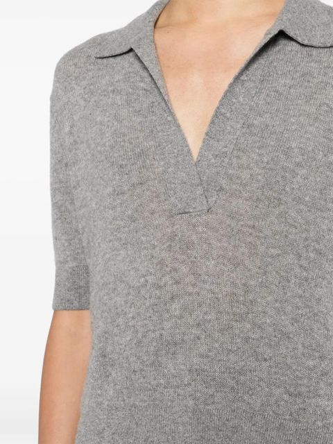 KHAITE Shrunken Jo cashmere top - Grey