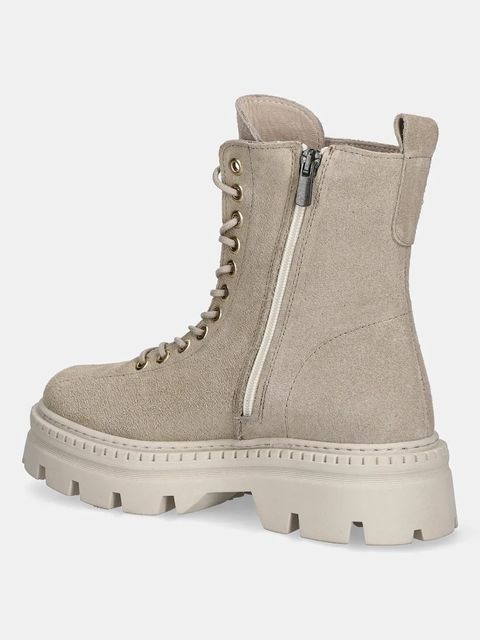 Answear.LAB workery zamszowe kolor beżowy na platformie - zdjęcie produktu nr 2