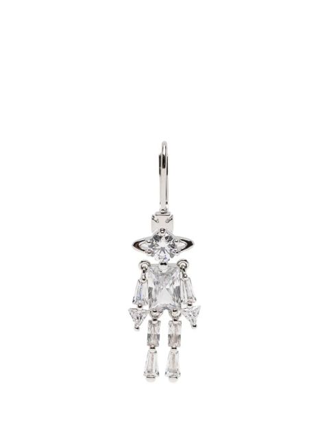 Vivienne Westwood Issa crystal-embellished Orb earrings - Silver - zdjęcie produktu nr 1