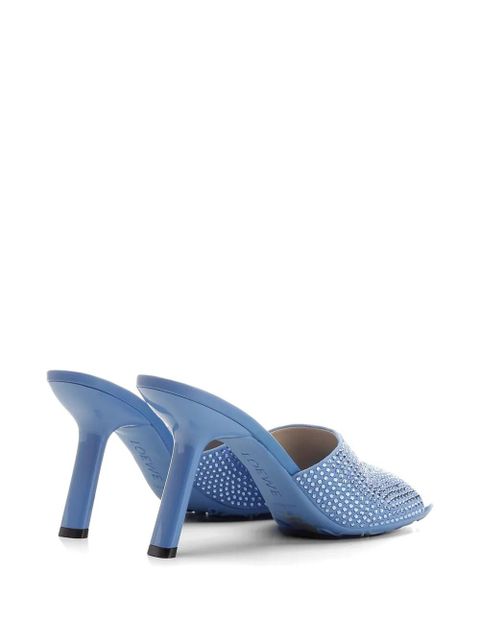 LOEWE Petal crystal-embellished sandals - Blue