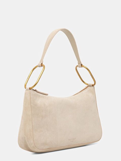 Twinset torebka zamszowa kolor beżowy 261TB7086 - zdjęcie produktu nr 2